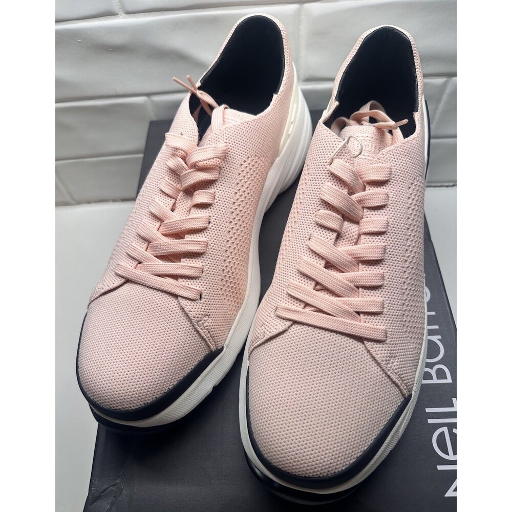 NEW Neil Barrett Mens Lace-Up Bolt Sneakers Pink Size EU 44 US 10.5-11 NIB